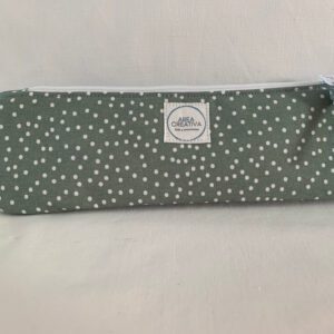 Estuche Lunares verde