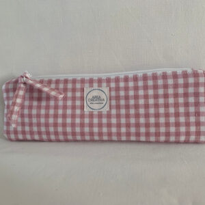 Estuche Cuadro vichy rosa