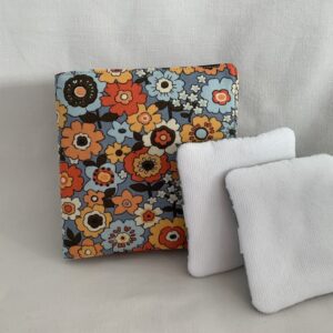 Funda Desmaquilladores flores retro