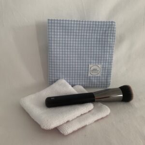 Funda Desmaquilladores cuadro vichy azul