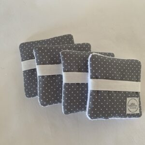 Desmaquilladores Pack 4 lunares gris