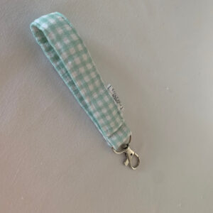 Llavero Cuadro vichy verde