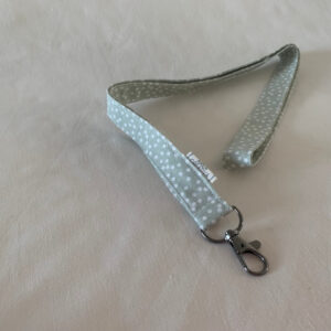 Lanyard Lunares gris