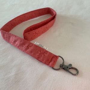 Lanyard Flores en rojo