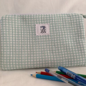 Neceser Cuadro vichy verde