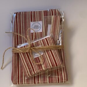 Bolso para móvil tipo bandolera + monedero + llavero, tejido rayas