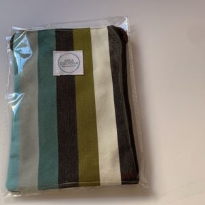 Bolso para móvil tipo bandolera + monedero + llavero, tejido lineas colores